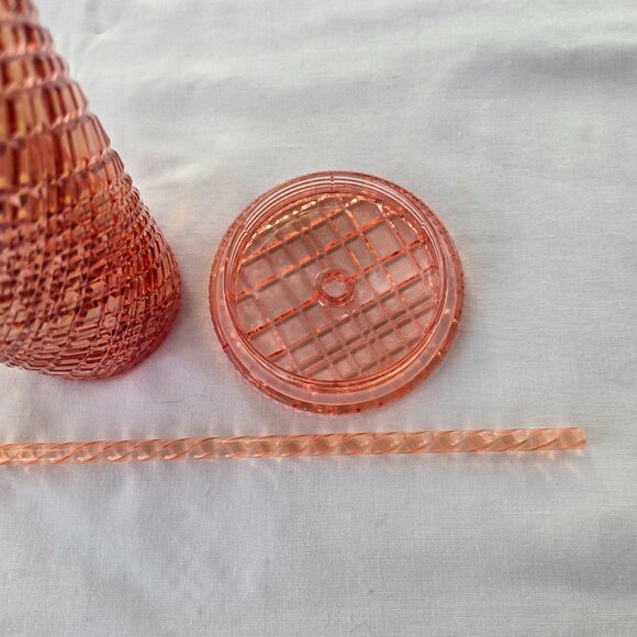 2021 Starbucks Rose Gold Jeweled Diamond Bling Tumbler 24oz - Picture 5 of 7